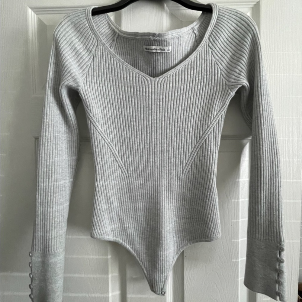 Off the shoulder knit bodysuit